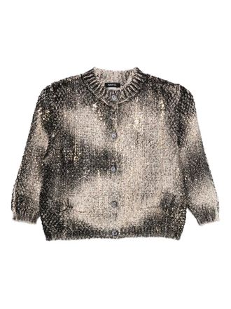Avant Toi crew-neck cardigan - Zwart