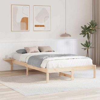 vidaXL Rete letto con comodini Marrone Marrone - Vidaxl