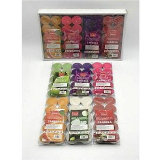 Trade Shop Trade Shop - Set De 120 Velas De Cera De Color Perfumado En Varias Fragancias De Tallight Lumini