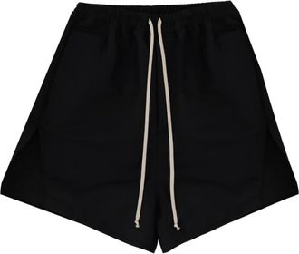 Rick Owens Black Solid Shorts