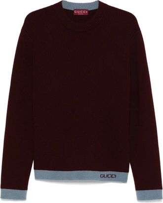Gucci intarsia wool sweater - men - Wool - L - Red