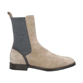 Brunello Cucinelli Suede Chelsea Boot - female - Brunello Cucinelli - Chelsea Boots - Beige - 3 UK - Shoes