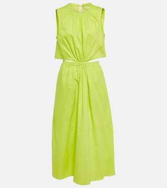 Proenza Schouler White Label cutout cotton midi dress