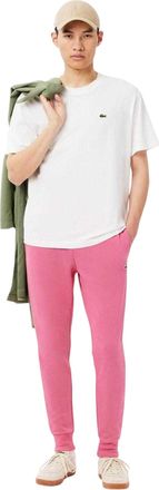 Lacoste Heren Biologisch Katoenen Joggers (Roze)