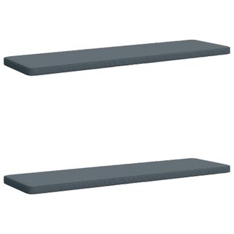 vidaXL Cuscini Per Panchina A 2 Pezzi Vught 2 Pz 100% Poliestere Blu Vidaxl