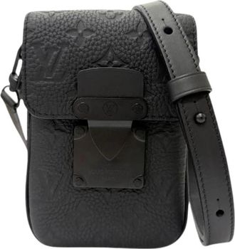 Louis Vuitton Pre-owned S Lock Vertical Leather Shoulder Bag - Dames - Vintage Schoudertas - Zwart - ONE Size - Leer - Vintage