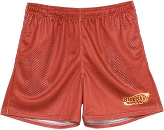 Blue Sky Inn logo-print soccer shorts - men - Polyester - L - Red