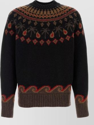 Alanui embroidered virgin wool sweater