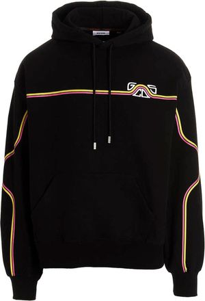 GCDS Gcds Mens Waved Logo Hoodie
