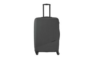 Travelite Koffer TRAVELITE BALI Trolley, Damen, Gr. B/H/T: 51cm x 77cm x 29cm 96 l, grau (anthrazit), Polyester, Koffer Koffer