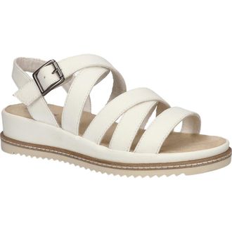Easy Street Madeline Slingback Platform Wedge Sandal in White at Nordstrom, Size 9.5