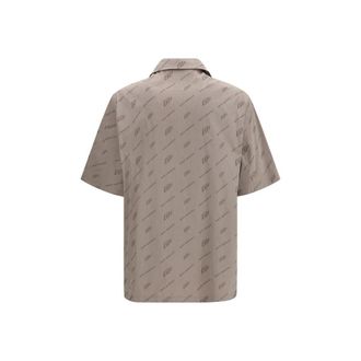 Off-white Mens Beige Viscose Shortsleeve Shirt
