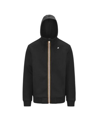 K-Way Black Zip Up Logo Hoodie