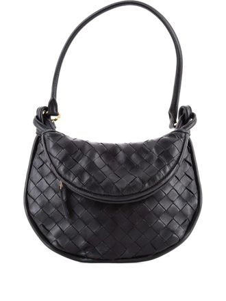 Bottega Veneta Gemelli Intrecciato Leather Small shoulder bag - Nero