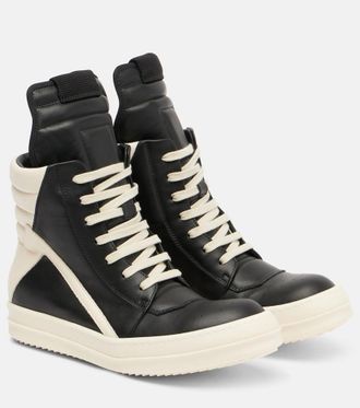 Rick Owens Geobasket leather sneakers