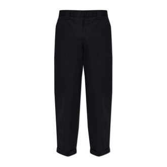 Golden Goose Cropped Trousers, male, Black, Size: 2XL Straight-leg trousers
