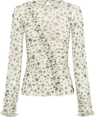 One Teaspoon Top Party con stampa - Grigio