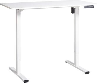 Beliani Beliani - Electric Adjustable Standing Desk Modern Square Feet 120 x 60 cm White Top and Base Tavares