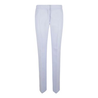 Tom Ford Slim-fit Trousers, female, Purple, Size: XS Double Face Light Wool Tailored Straight Pants
