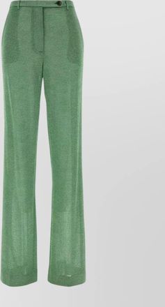 Miu Miu wide leg viscose blend trousers