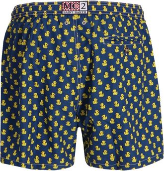 MC2 Saint Barth Zwembroek met rubberen eend-print - Blauw