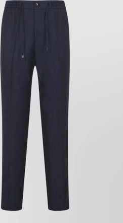 Etro wool and linen regular-fit straight-leg trousers
