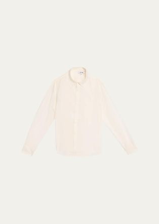 Re/Done Dillon Cotton-Silk Voile Button-Front Shirt