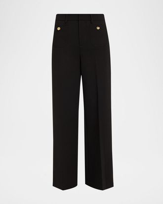 Frame Denim Le Slim Palazzo Trousers