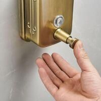 OEM Dispensador De Jab&oacute;n Comercial De Gran Capacidad Para Montaje En Pared, De Acero Inoxidable, Para Jab&oacute;n De Manos, Dise&ntilde;o Resistente A La Corrosi&oacute;n Par