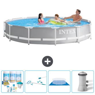 Intex Piscina Prism Frame Redonda - 366x76 Cm - 7-piezas S21048