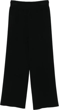 Alpha Studio wide-leg trousers - Black