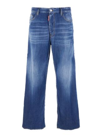 Dsquared2 Blue Loose Distressed Jeans