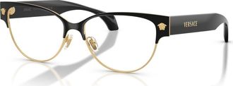 Versace 53mm Cat Eye optical glasses in Black at Nordstrom