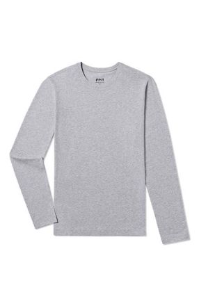 Pact Luxe Essential Slim Long Sleeve Tee Made With Organic Cotton in Heather Grey at Nordstrom, Size X-Large