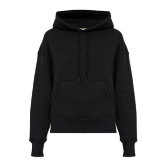 Ami Hoodies & sweatvesten, Dames, Zwart, S, Katoen, Katoenen Hoodie