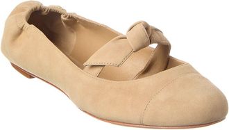 Alexandre Birman Clarita Suede Ballerina Flat