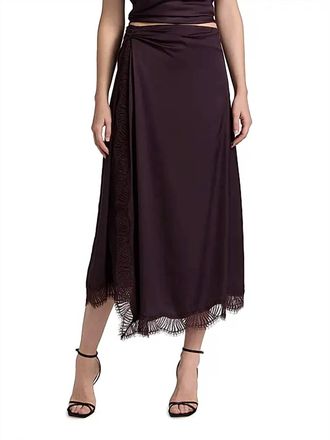 A.L.C. Bella Skirt In Deep Plum