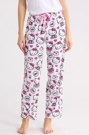 Hello Kitty Pajama Pants in Pink/White at Nordstrom Rack, Size X-Large