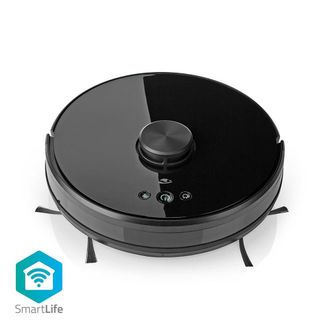 Nedis Robot Aspirador Smartlife Navegaci&oacute;n L&aacute;ser Wi-fi Dep&oacute;sito De 0,6 L Carga Autom&aacute;tica Tiempo M&aacute;ximo De Funcionamiento: 2 H Negro Android / Ios