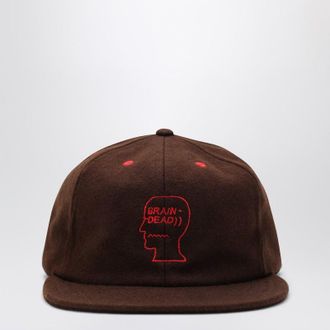 Brain Dead Brown wool-blend baseball cap