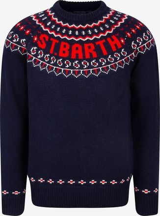 MC2 Saint Barth Pullover mit Rundhalsausschnitt aus Wolle und Viskose Heron