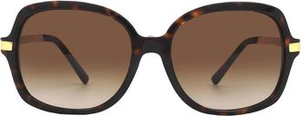 Michael Kors Adrianna II Brown Gradient Rectangular Ladies Sunglasses MK2024 310613 57