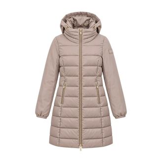 Yes-Zee YES Zee, Jassen, Dames, Beige, L, Polyester, O045 M500 Quilted Coat