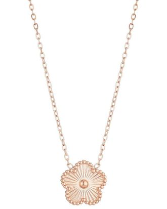 Adornia Adornia 14K Plated Stainless Steel Tarnish-Resistant 5-Leaf Clover Pendant Necklace