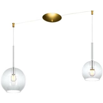 Top-Light Lampadario classico top light future 1155 os s2 s mix tr e27 led vetro pirex soffiato lampada soffitto
