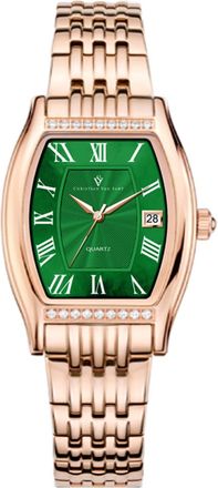Christian Van Sant Womens Gemma Green Dial Watch