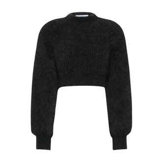 Max Mara Ronde hals gebreid - Dames - Ronde hals truien - Grijs - M - Truien & Vesten