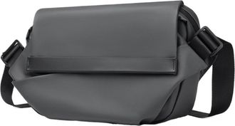 Generic Waterproof Magnetic Buckle Crossbody Bag Personality Fashion Men Messenger Black Minimalist Shoulder Bags(HD-88032 Grey)