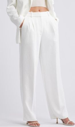 Open Edit The Curator Trousers in Ivory at Nordstrom, Size 14