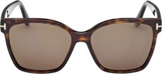 Tom Ford Iris-02 Zonnebril - unisex - Zonnebrillen - Bruin - 56 MM - Accessoires